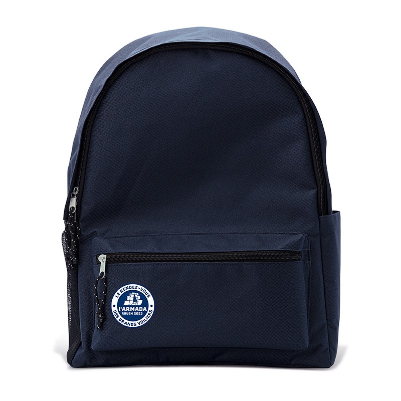 Navy backpack with the official logo of Armada 2023