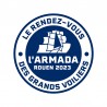 Armada's official logo Men stripy T-shirt