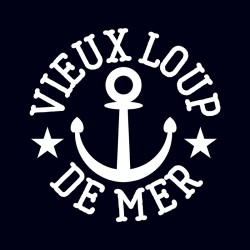 'Vieux Loup de Mer' Navy Shirt