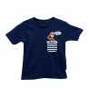 T-shirt Enfant Navy Morgane "Tous sur le pont"