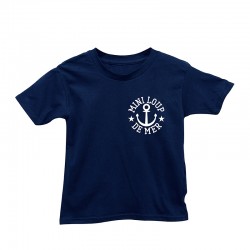 T-shirt Enfant Navy "Mini Loup de Mer"